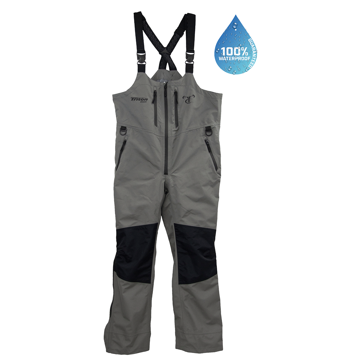 Triton 07 - *Waterproof* WaveTamer Bib - Cool Gray/Jet Black