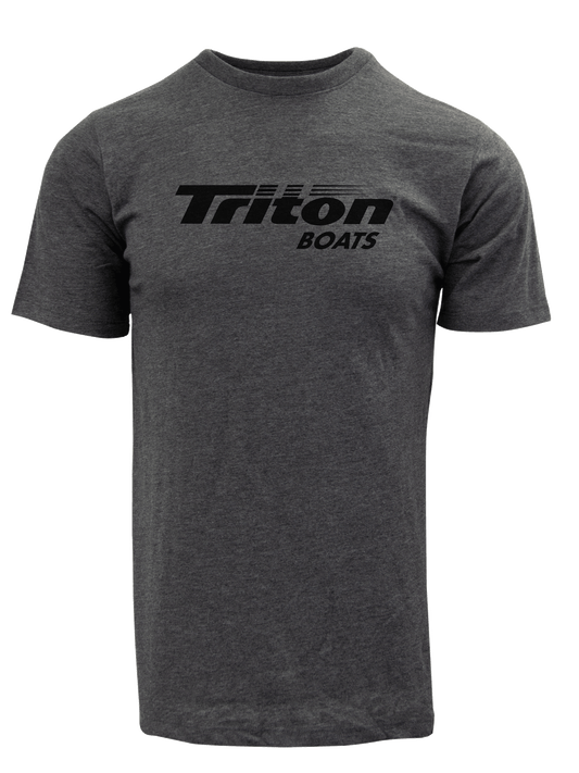 Triton 25 - Triton Boats Logo Tee - Charcoal