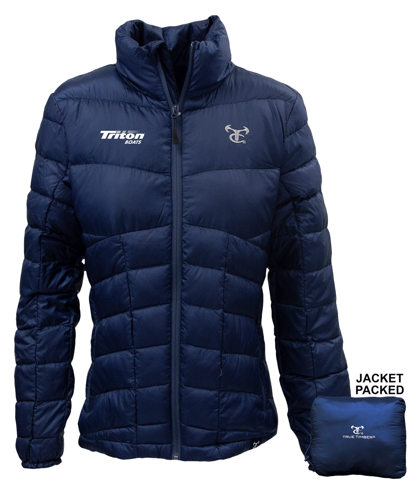 Triton 14 - Ladies Lightweight Packable Down Jacket (Navy)