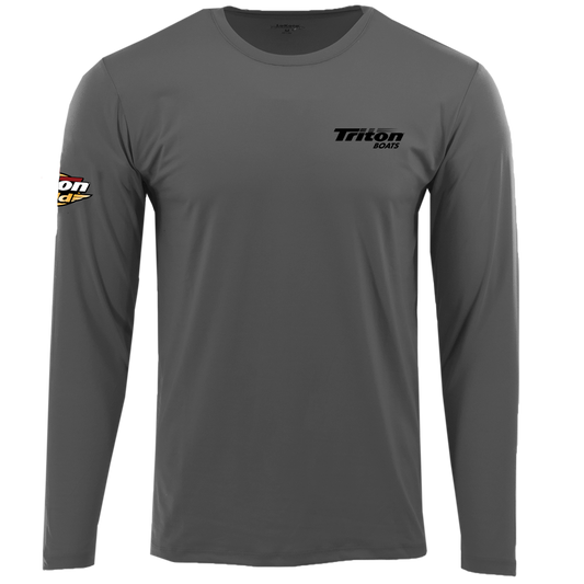 Triton Gold Performance Tee - Cool Gray